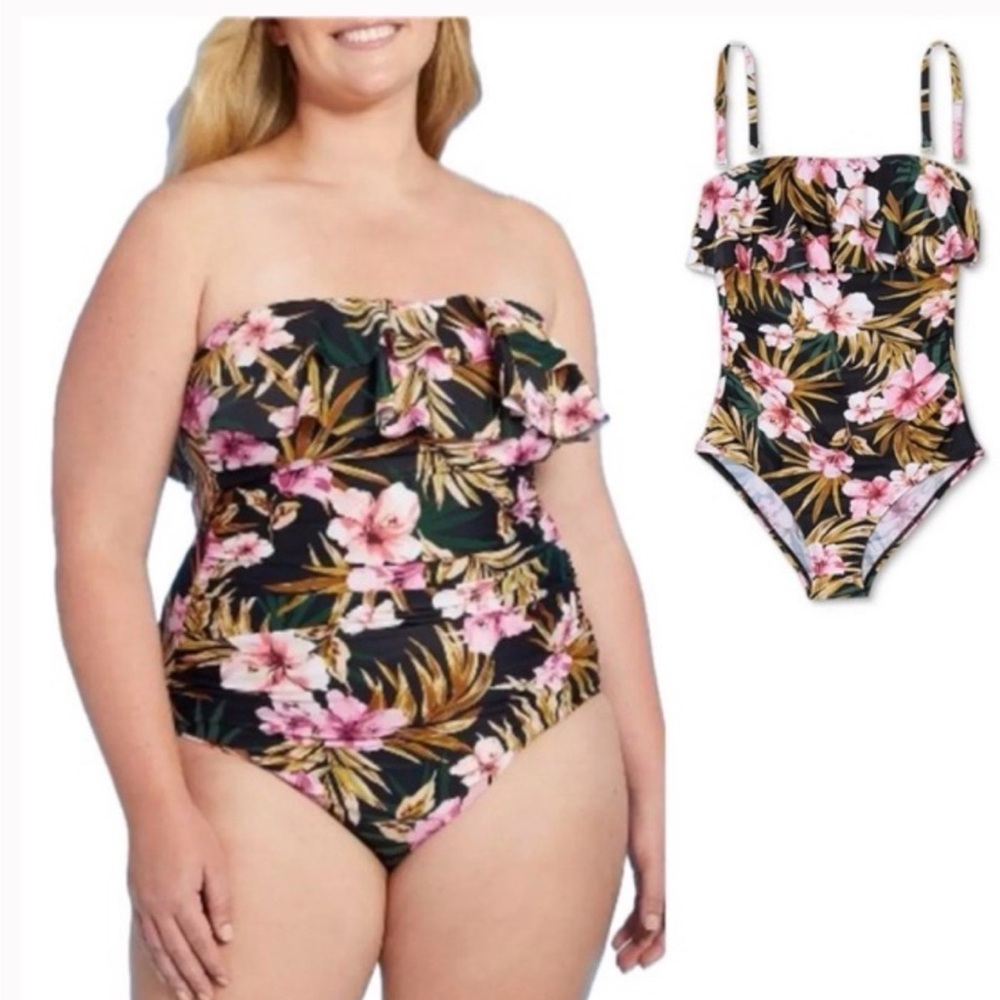Kona Sol Plus Size 18W One-Piece Swimsuit
